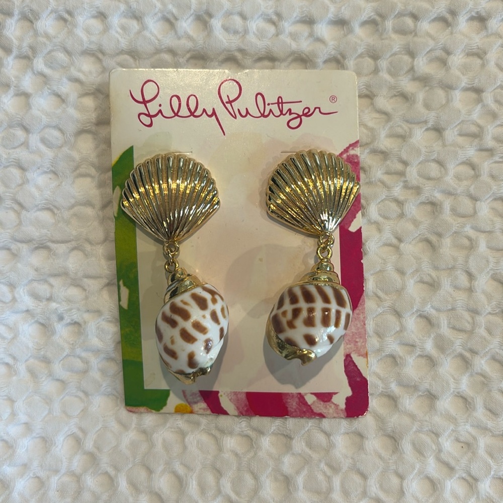 New Lilly Pulitzer Shell Earrings